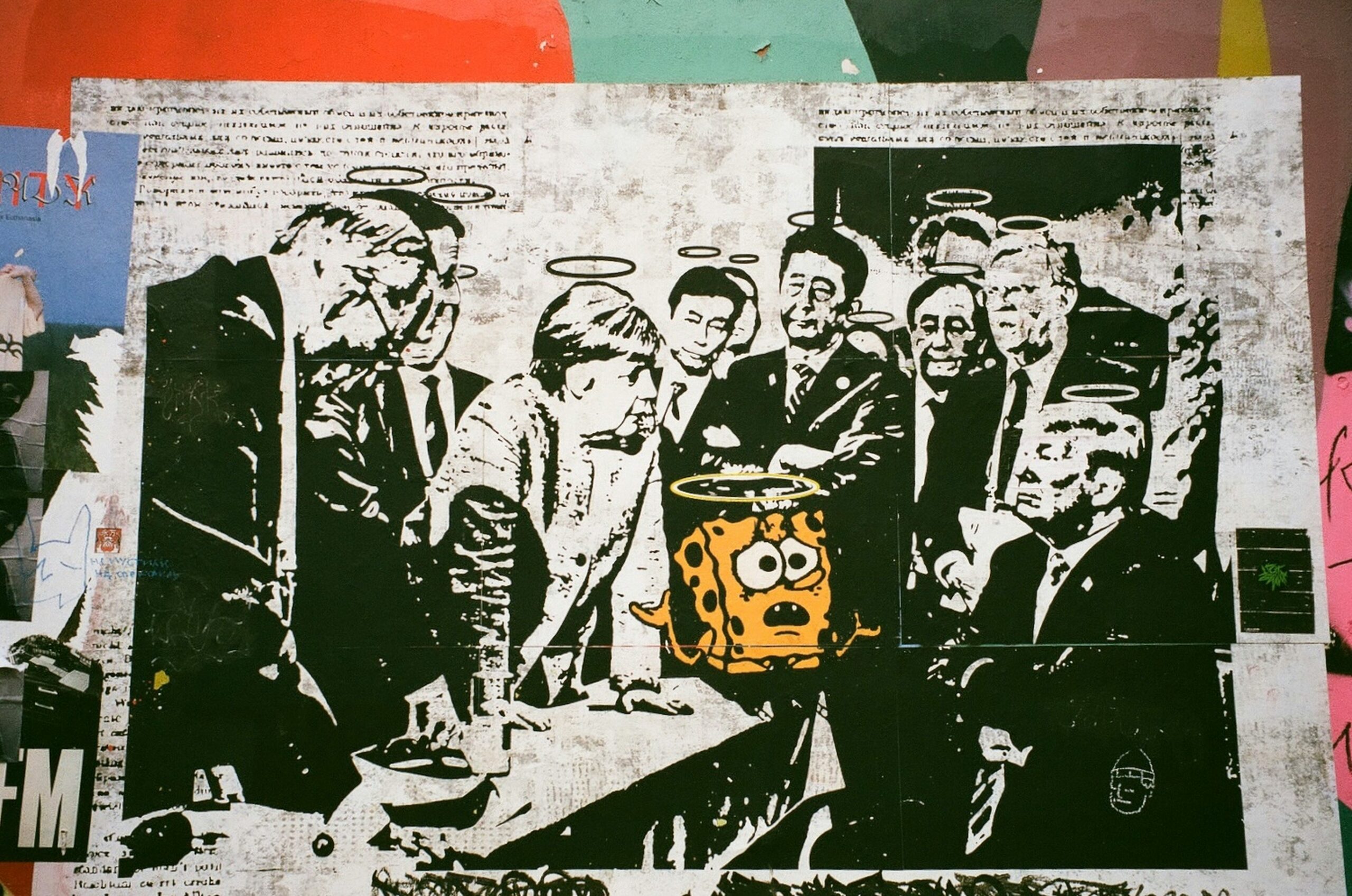 global political figures graffiti
